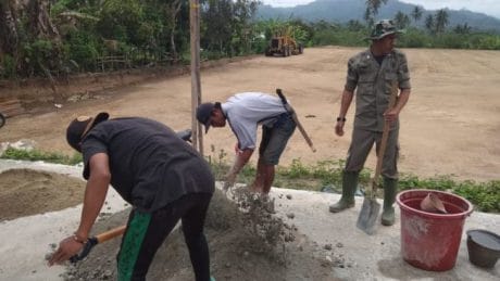 Kopda Wayan Senang Ikut TMMD 104 di Kesatuannya