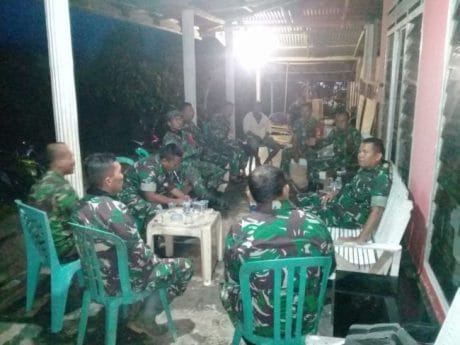 Danramil 02/Brm Gelar Rapat Evaluasi untuk Motivasi SatgasTMMD 104