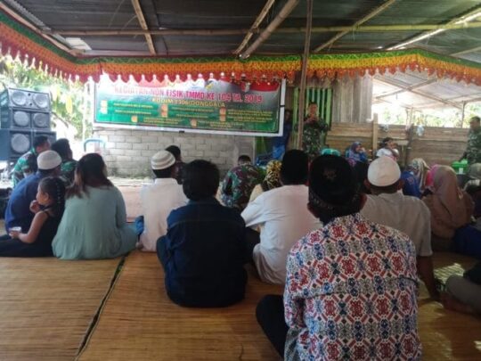 Melalui Kegiatan TMMD, Serka Fransko Ajak Warga Jaga Keamanan