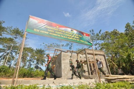 Jelang Penutupan TMMD 104, Rumah Tiga Pilar Rampung