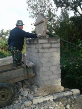 Prasasti TMMD 104 Berdiri Kokoh di Desa Bakubakulu