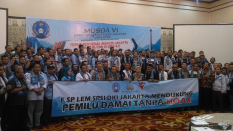 Buruh FSP LEM SPSI DKI Siap Sukseskan Pemilu Damai