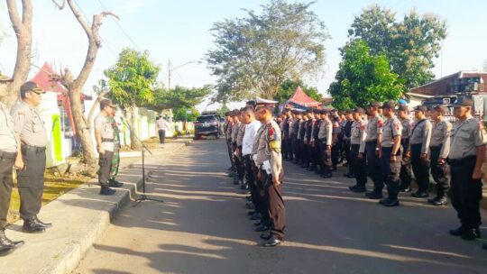 TNI-Polri All Out Amankan Pleno Pemilu 2019 di KPU Lampura