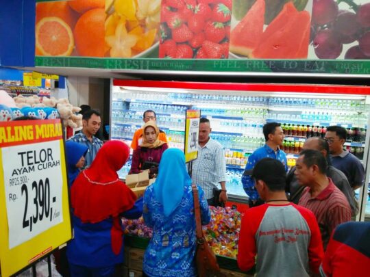 Jelang Ramadhan, Dinas Perdagangan Lampura Sidak Pasar