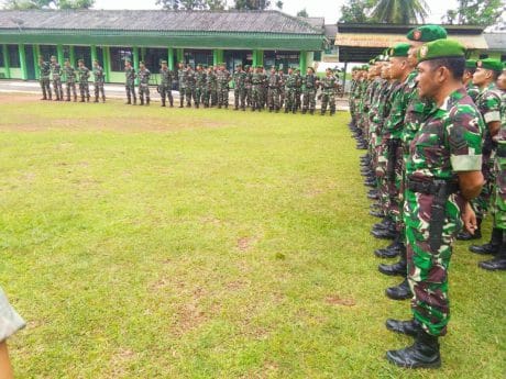 Apel Pengecekan Pemberangkatan Cuti Hari Raya Anggotanya, ini Pesan Dandim 0412/LU