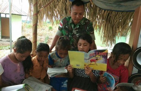 Perpustakaan Keliling Satgas Yonif 408, Edukasi Budaya Belajar