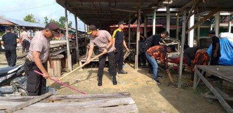 Kegiatan Bhakti Sosial Polsek Pangkalan Kuras” Menciptakan Suasana aman Nyaman Bersih dan Sehat