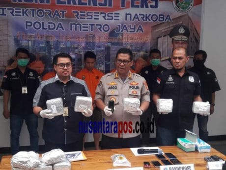 Polda Tangkap Tiga Tersangka Pengedar Narkoba Jaringan Malaysia di Kalimantan