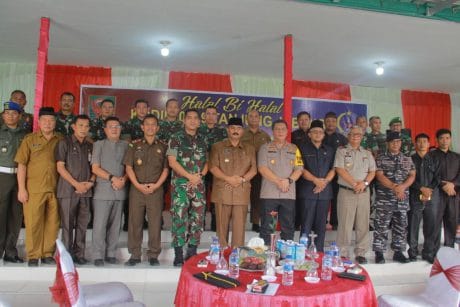 Wabup Amir Sakib Hadiri Halal Bi Halal Keluarga Besar Kodim 0419/Tanjab