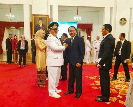 Bupati Lampura Hadiri Pelantikan Gubernur – Wagub Lampung Periode 2019-2024