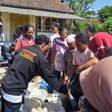 Desa Di Dropping Air Bersih Dalam Program TMMD 105 Tegal