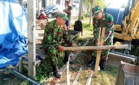 Jelang Pra TMMD, Sejumlah Personil Kodim Demak Mulai Persiapkan Pekerjaan