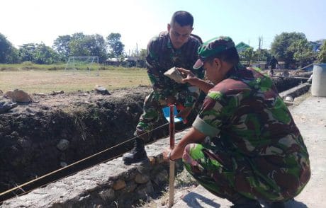Pematokan Terus Dilakukan Agar Pekerjaan TMMD Sesuai Perencanaan