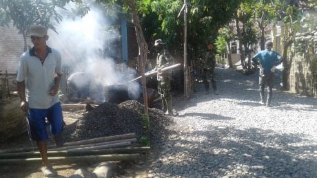 Satu Lorong Jalan Hanya Butuh Waktu 1 Jam Pengerjaan Jalan