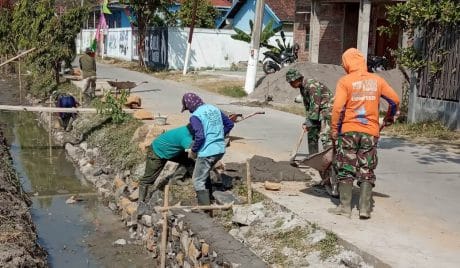 Hari Kedua Pra TMMD, Capaian Pembangunan Talud Signifikan