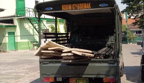 Mobil Patroli Dikerahkan Untuk Droping “Peralatan TMMD”