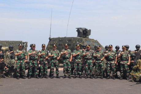Panglima TNI Tinjau Fire Power Demo di Puncak Latihan Angkasa Yudha 2019
