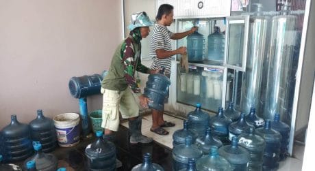 Depot Isi Ulang AIr Juga Menangguk Keuntungan dari TMMD
