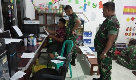 Permudah Media Akses Berita, Dirikan Posko Penerangan di Lokasi TMMD