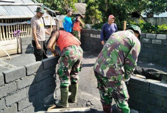 KELIHAIAN PRAJURIT SATGAS TMMD 105 KODIM 1310/BITUNG, LAYAKNYA TUKANG PROFESIONAL
