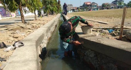 Talud TMMD Segera Rampung, Saluran Air Lancar