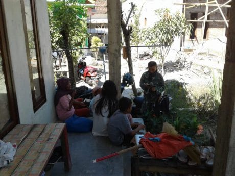 Kreatif , Satgas TMMD Buat LPJ