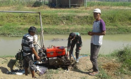 Irigasi Petani, Satgas TMMD Tegal Atur Jadwal