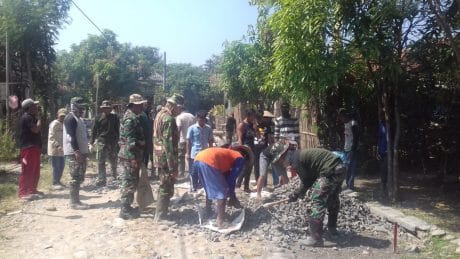 Pra TMMD Kodim 0712/Tegal, lakukan giat Fisik Makadam Jalan