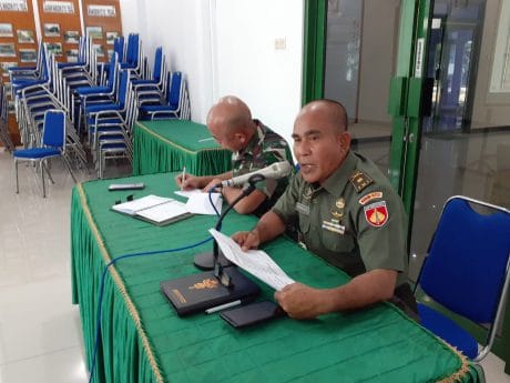 Kasdim Moderatori Paparan Koordinator Upacara Pembukaan TMMD Reg 105 Tegal