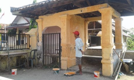 Jelang TMMD Percantik Pos Kamling