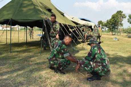 Dandim Cek Tenda BKO TMMD Reg 105