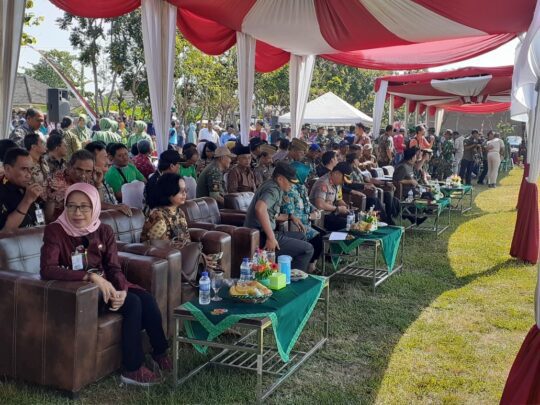 Warga Senang, Melihat Penampilan Marching Band Saat Upacara TMMD