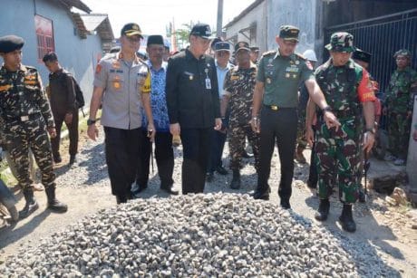 Peletakan Batu Pertama Pembangunan Akses di Jatimulya Suradadi Tegal