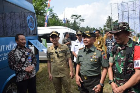 TMMD, Bupati Kunjungi Perpusatakan Umum