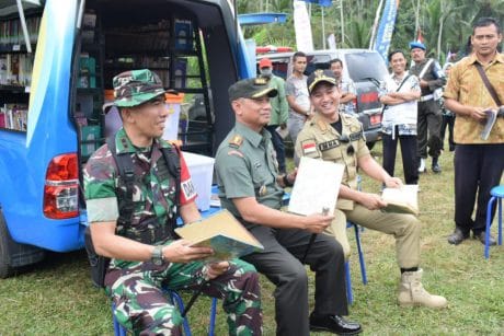 TMMD, Bupati: Anak Sekolah Wajib Masuk Perpusatakan Umum