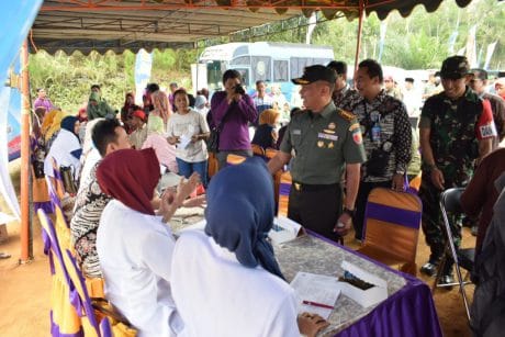 TMMD, Danrem Ucapkan Terimakasih Pada Posko Kesehatan