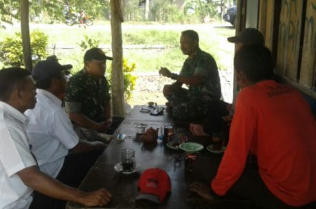 Komsos Di Lokasi Pengairan, Kapten Jamal Tekankan Pembagian Air