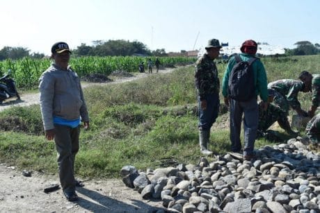 Dukungan Kades Jatimulya Total Pada TMMD Kodim Tegal