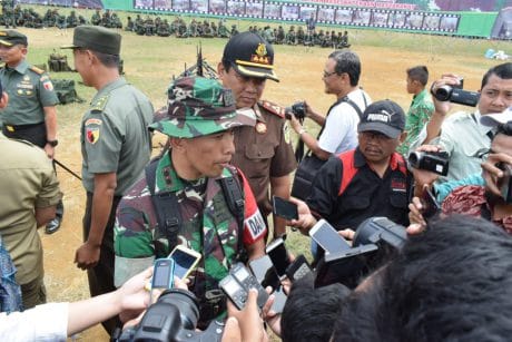 Satuan Yonif 511/DY Gabung Jadi Satga TMMD Reg 105 Trenggalek