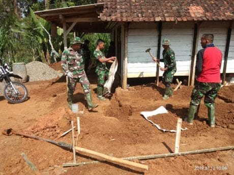 TMMD, Pondasi RTLH Milik Arif Sedalam 1 Meter