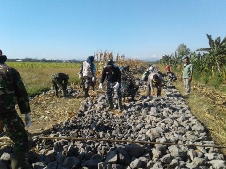 Satgas TMMD Ukur Lebar JUT, Sesuaikan Dengan Kesepakatan