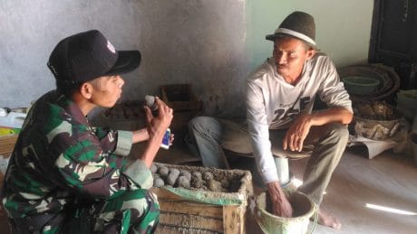 Telur Asin Moro Terpublikasikan Satgas TMMD Kodim Tegal