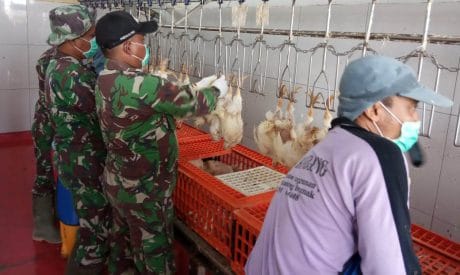 Lakukan Komsos, Sembari Menimba Ilmu Usaha Pemotongan Ayam