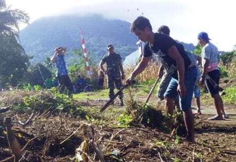 DEMI MENCAPAI TARGET, SATGAS TMMD 105 SEGERA TANCAP GAS DI PRA TMMD