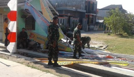 Hiruk-pikuk Persiapkan Upacara Penutupan TMMD