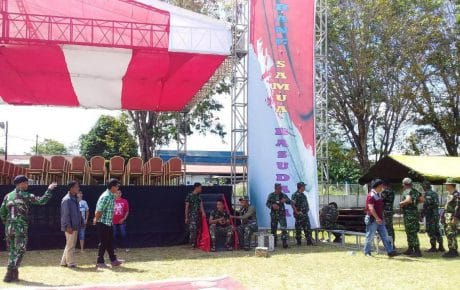 TENDA DAN PANGGUNG UTAMA TELAH BERDIRI