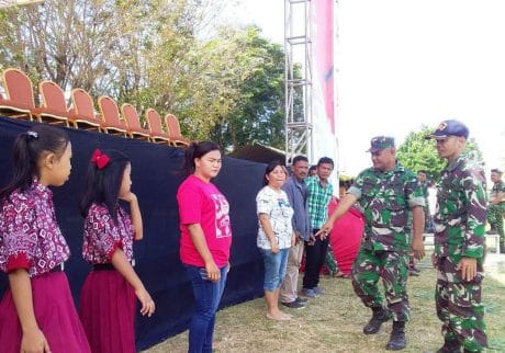 PASITER KODIM 1310/BITUNG SAMPAIKAN INI DILOKASI PENUTUPAN TMMD