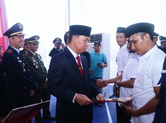 HUT RI Ke-74, 473 Narapidana Lapas Kelas II A Lampura Terima Remisi