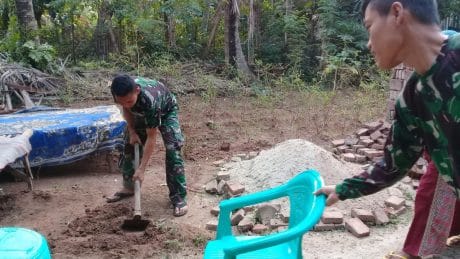 Jelang Penutupan Satgas TMMD Rehab Bascam di Lokasi TMMD