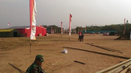 Lapangan Kampung Kandang Gede kembali bersolek